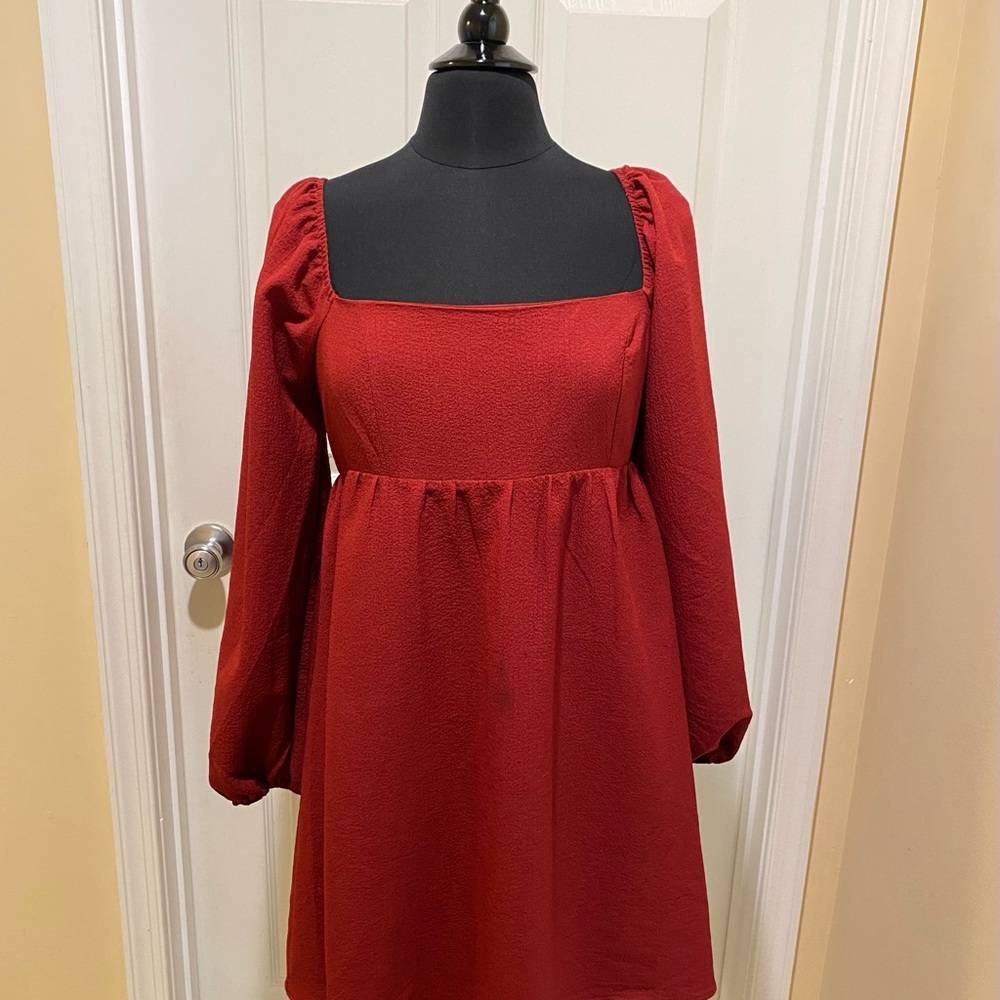 Altar’d State Babydoll Red Dress